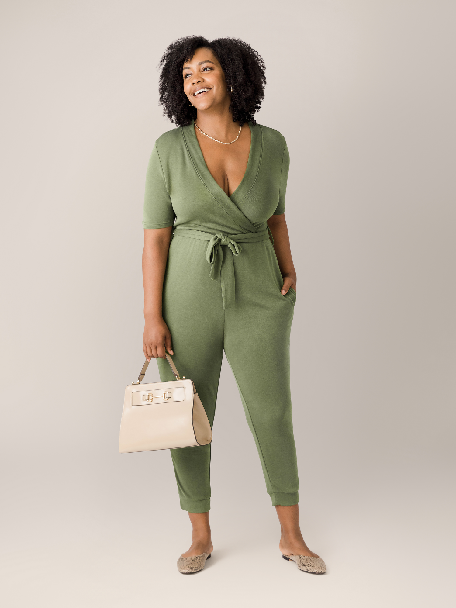 Nursing friendly jumpsuit on sale