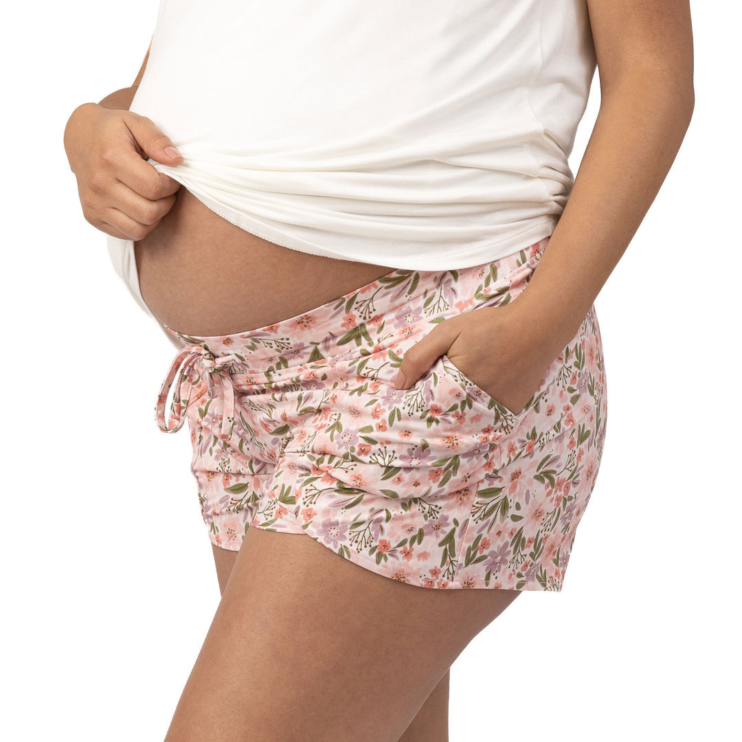  Flower Florals Modal Soft Pajama Shorts for Women