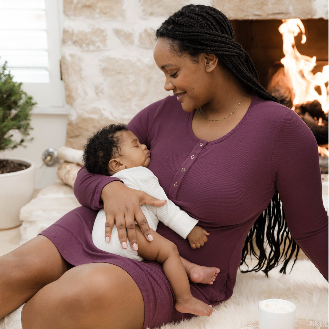 Kindred Bravely Eleanora Bamboo Maternity & Nursing Lounge Dress – Healthy  Horizons Breastfeeding Centers, Inc.