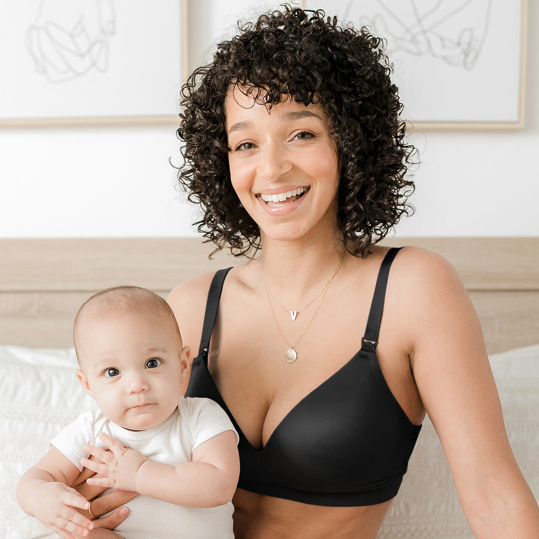Buy Motherhood Maternity Women's Wrap Front Nursing Sleep Bra, Black,Medium  at