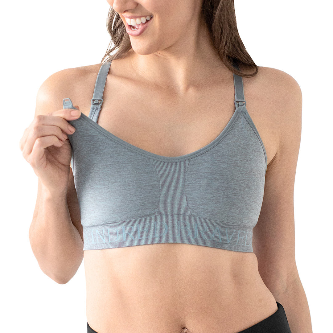 Sunzel Women's cotton spandex seamless sleep bra for nursing and maternity  2pack Auction