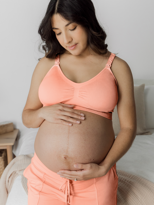 Motherhood Maternity Nursing Bra XL Xlarge Wireless Beige Tan Breastfeeding  Bra