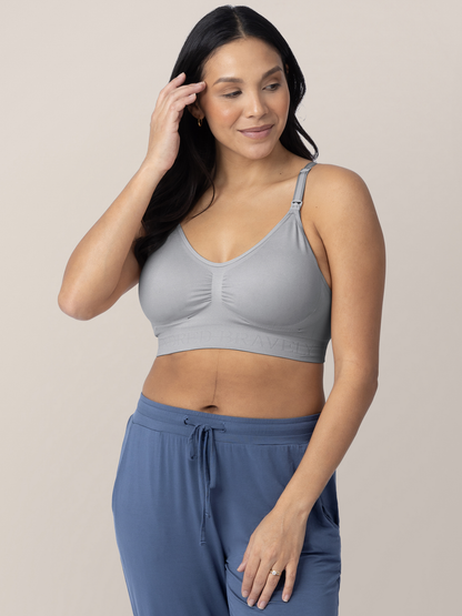 Kindred Bravely Simply Sublime Seamless Nursing Bra for F, G, H, I Cup   Wireless Maternity Bra (Grey, Small-) : Buy Online at Best Price in KSA -  Souq is now : Fashion