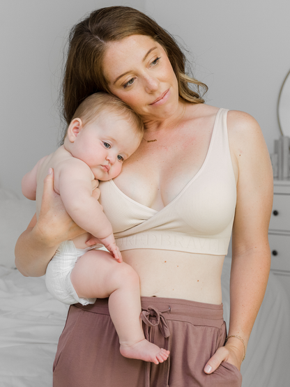 Kindred Bravely Sublime Adjustable Crossover Nursing Bra For Breastfeeding  - Light Pink, Xx-Large