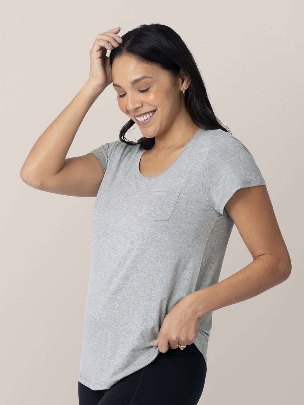 Everyday Maternity & Nursing T-shirt | Grey Heather – Kindred Bravely