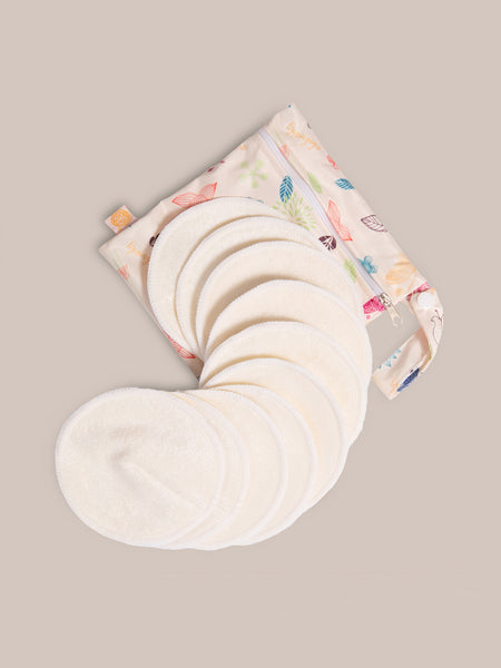 Reusable & Washable Organic Cotton Breast Pads - Natural & Comfortable