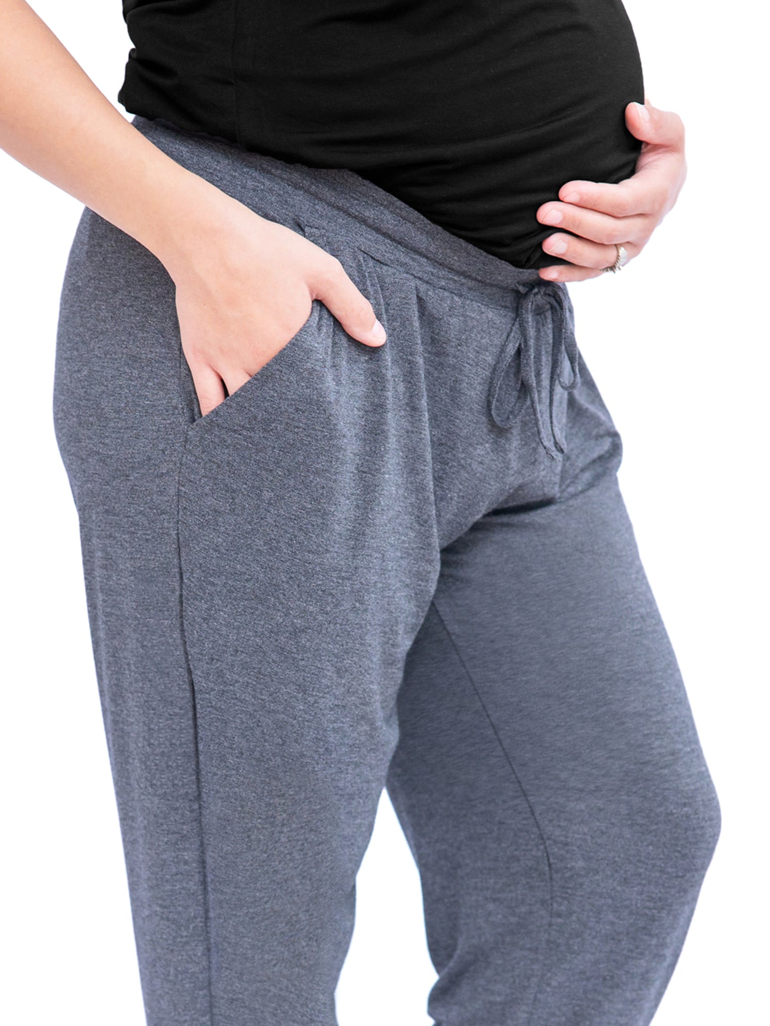 Leggings Depot Maternity Pants for Women Over The Belly Pregnancy Joggers  Casual Lounge Pants : : Clothing, Shoes & Accessories