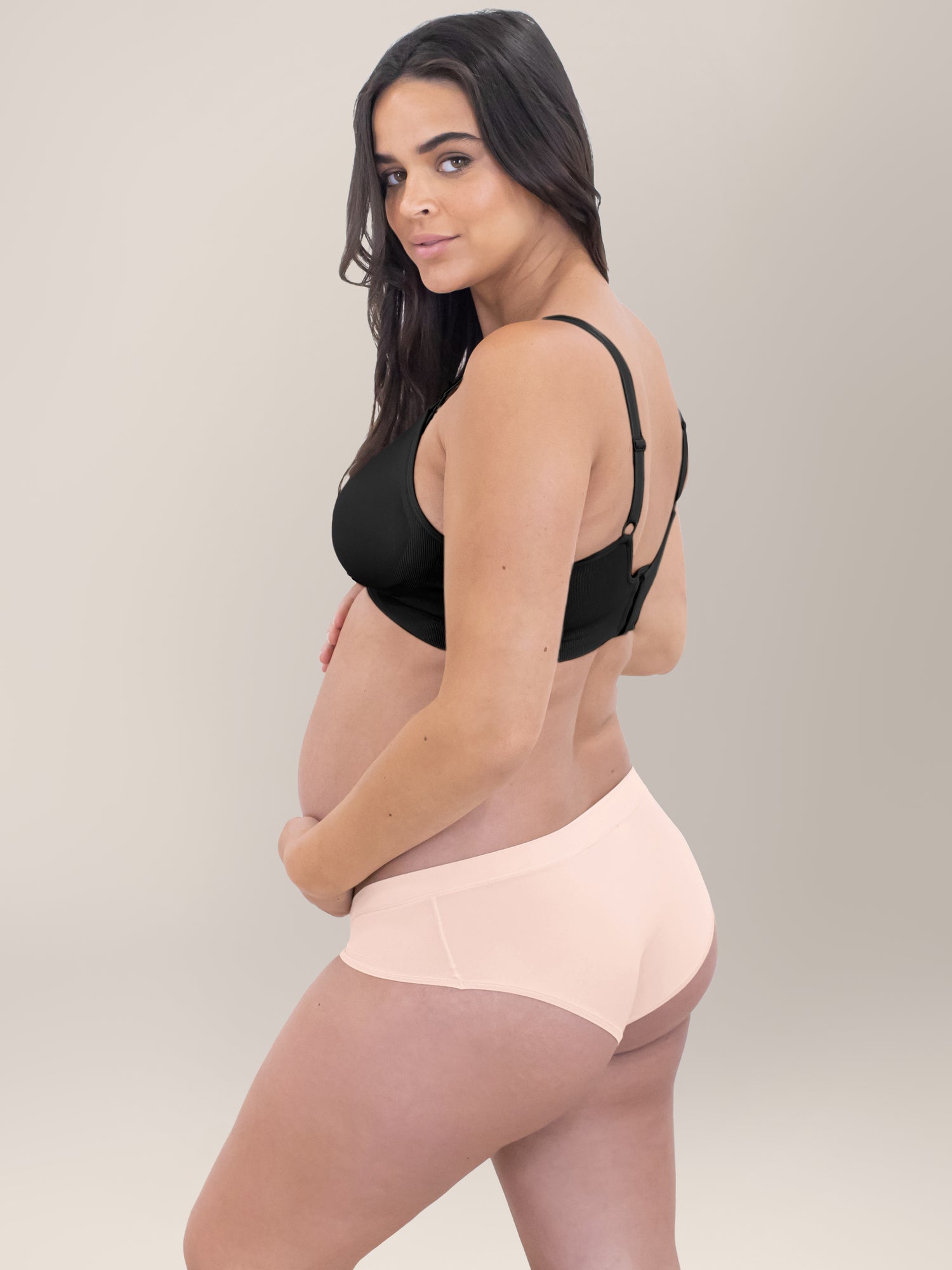 Grow with Me™ Maternity & Postpartum Thong | Black
