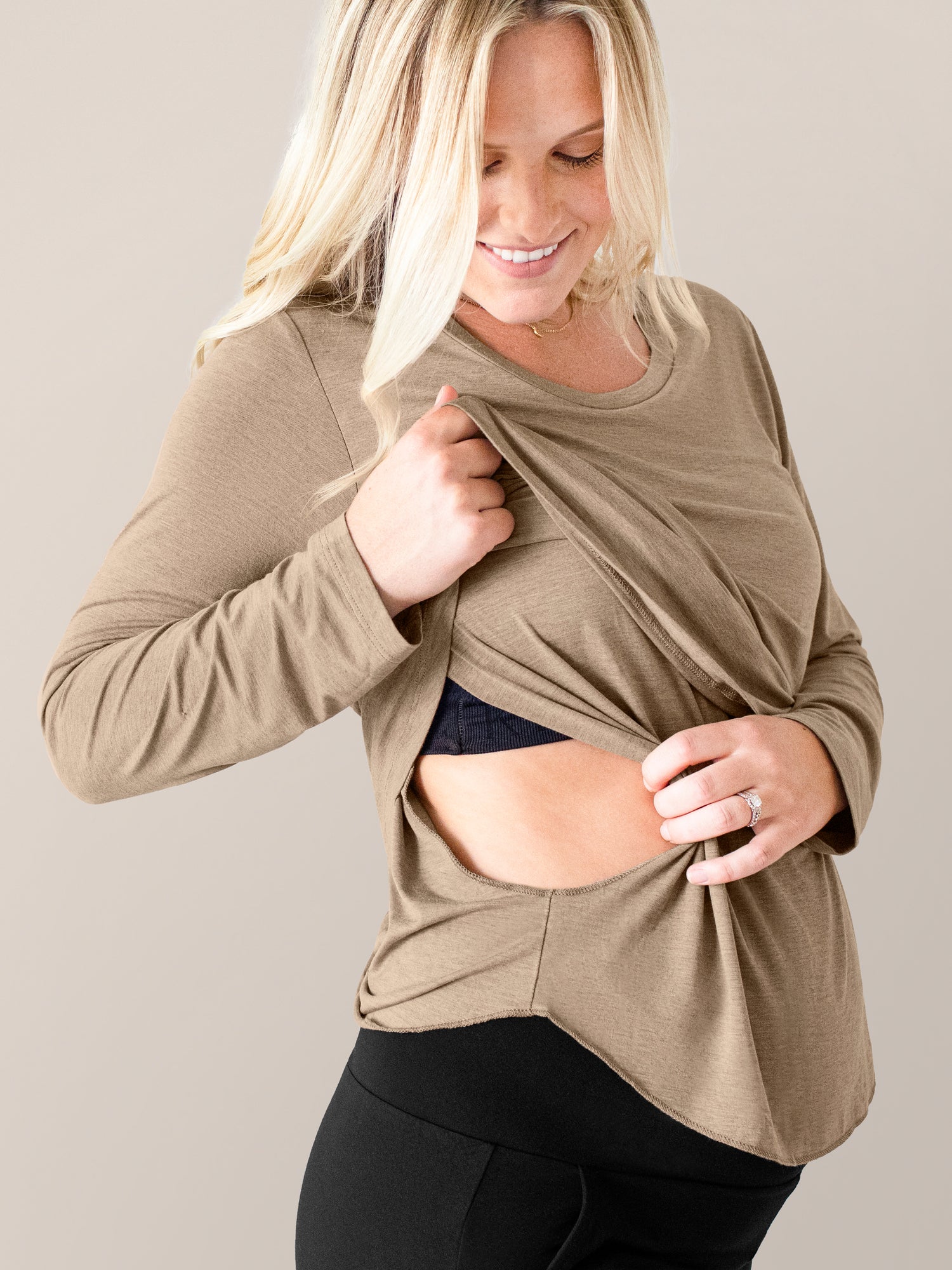 Long sleeve nursing shirts hotsell