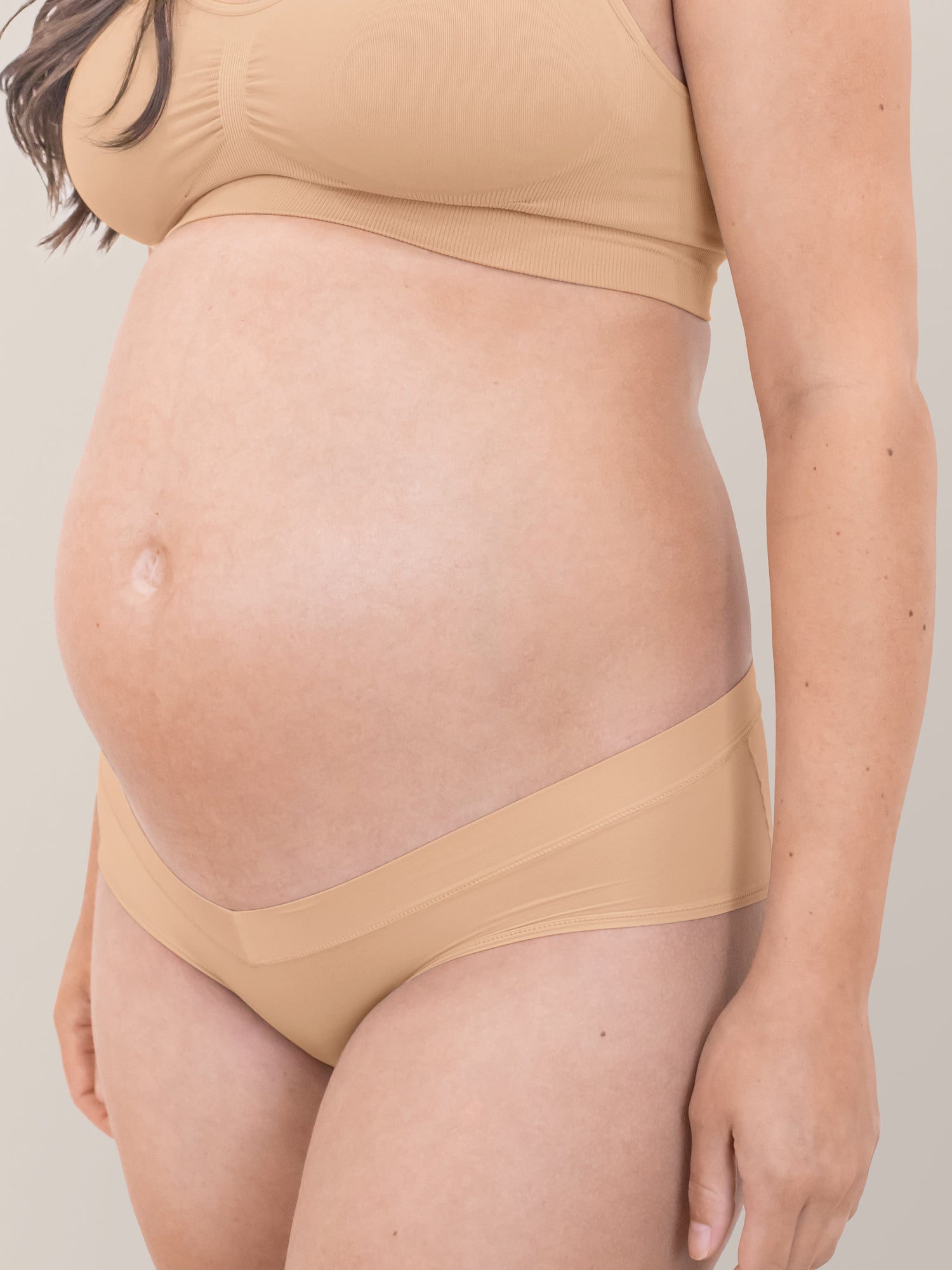 SUNNYBUY Women's Maternity High Waist Underwear Pregnancy Seamless