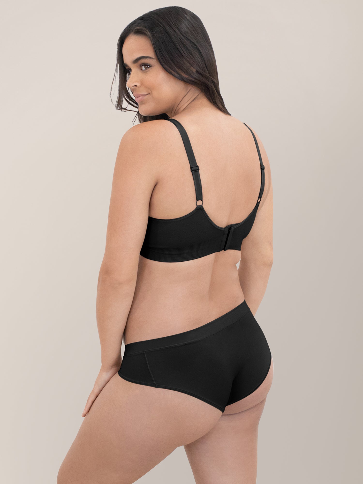 Grow with Me™ Maternity & Postpartum Thong | Black