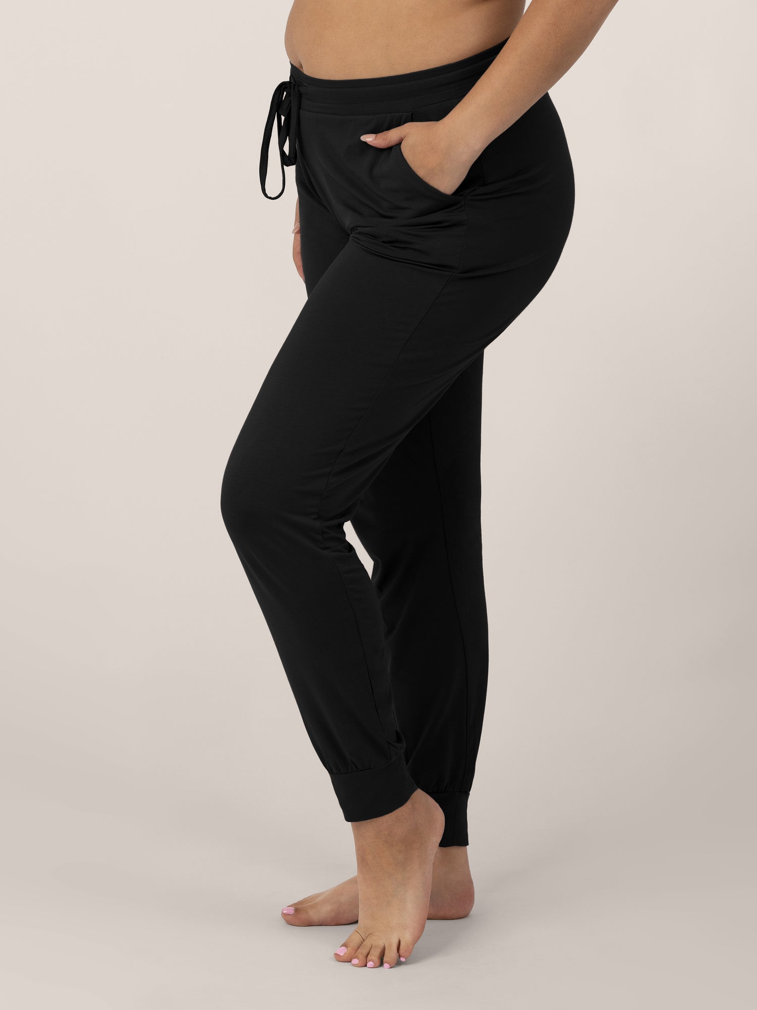 Beyond Yoga Lounge Around Jogger Black Womens Size Medium