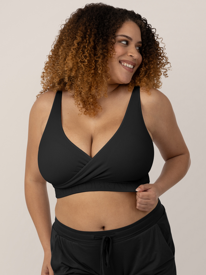 Microfiber lounge bra without clasp racerback black - Mix & Relax Lounge