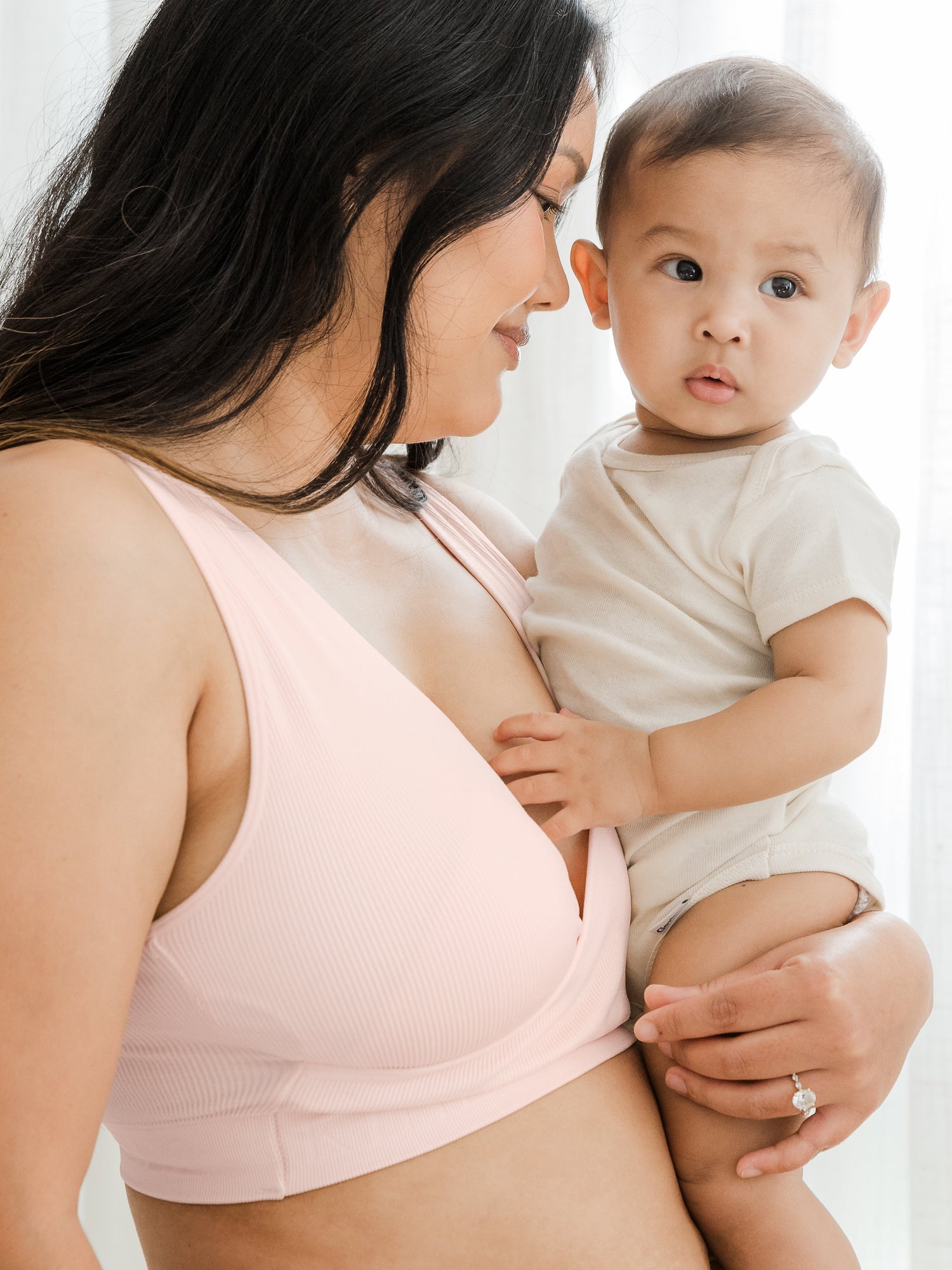 Milkbar Active Breastfeeding Bra  Mauve - Milkbar Maternity & Breastfeeding