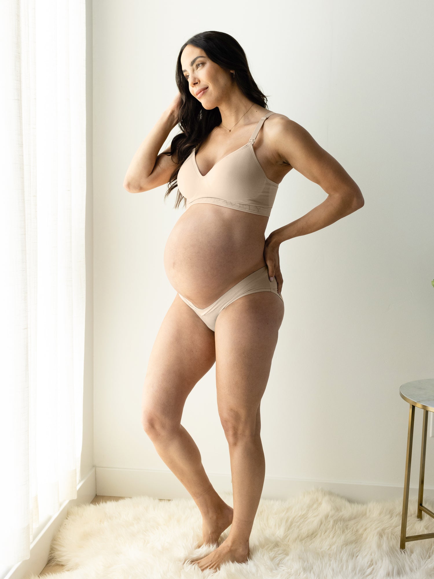 Mums & Bumps - High Waisted Postpartum Panty - Beige