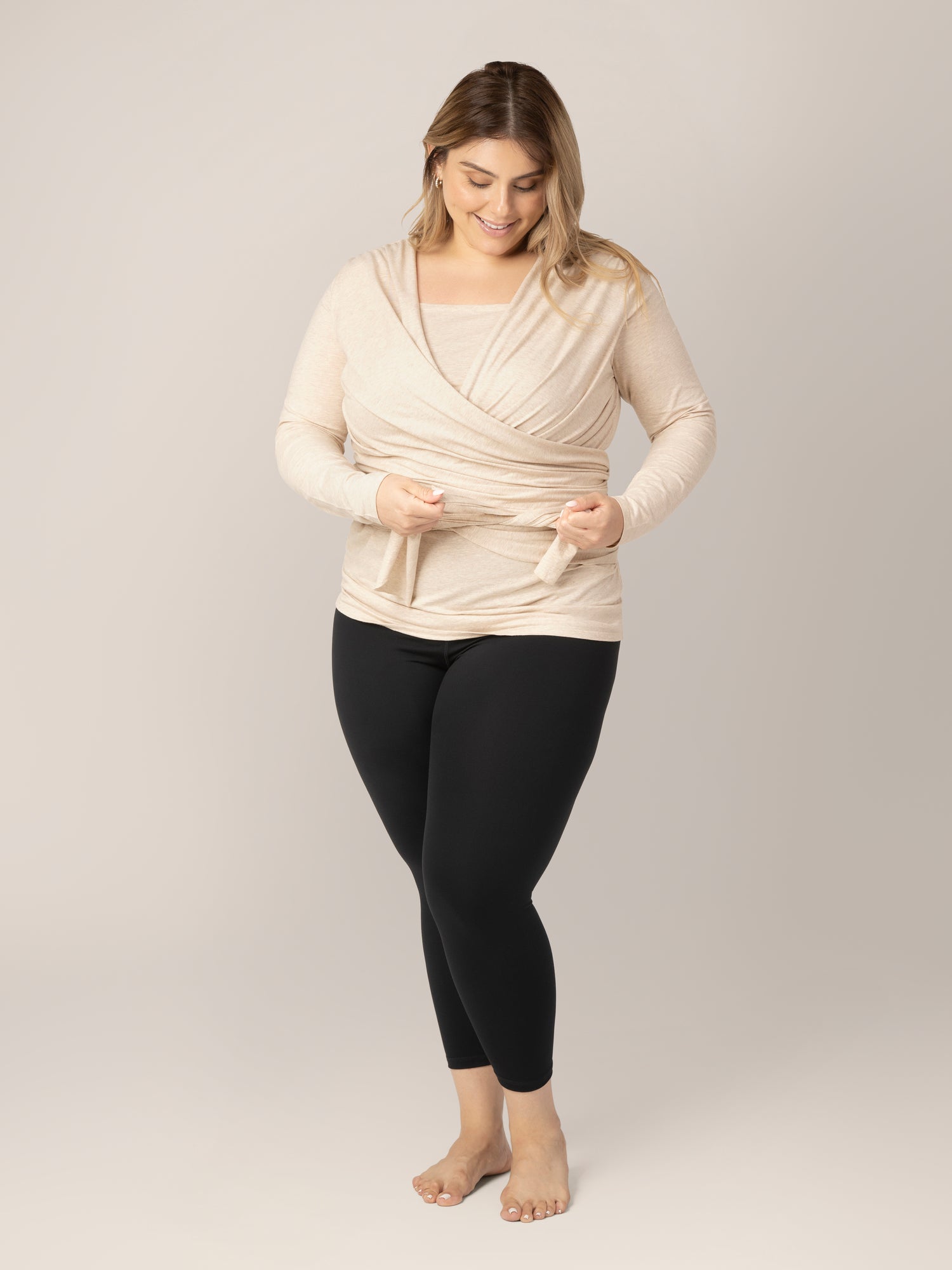 Organic sold long sleeve top and leggings