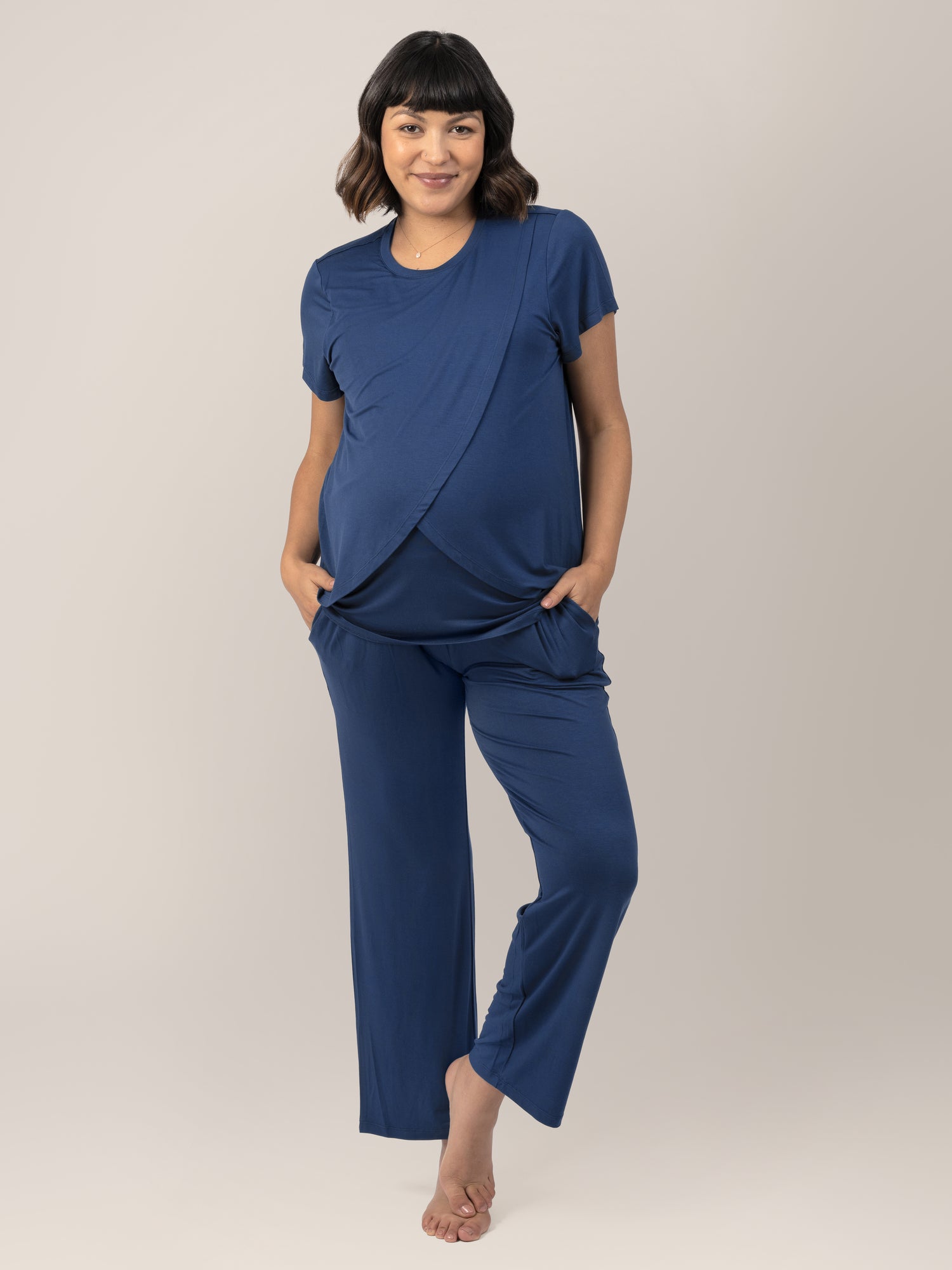 Nursing pajama top best sale