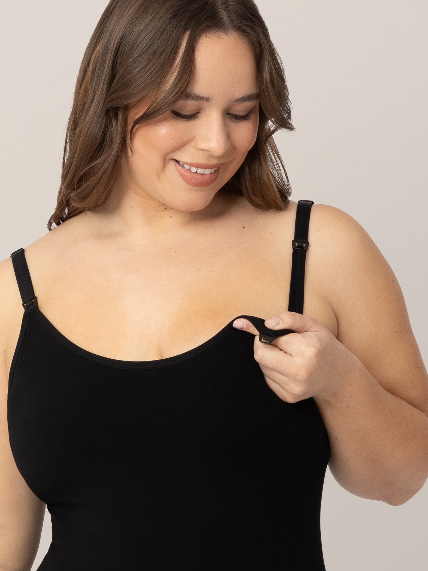 Kindred Bravely Black Sublime Bamboo Maternity Nursing Camisole M