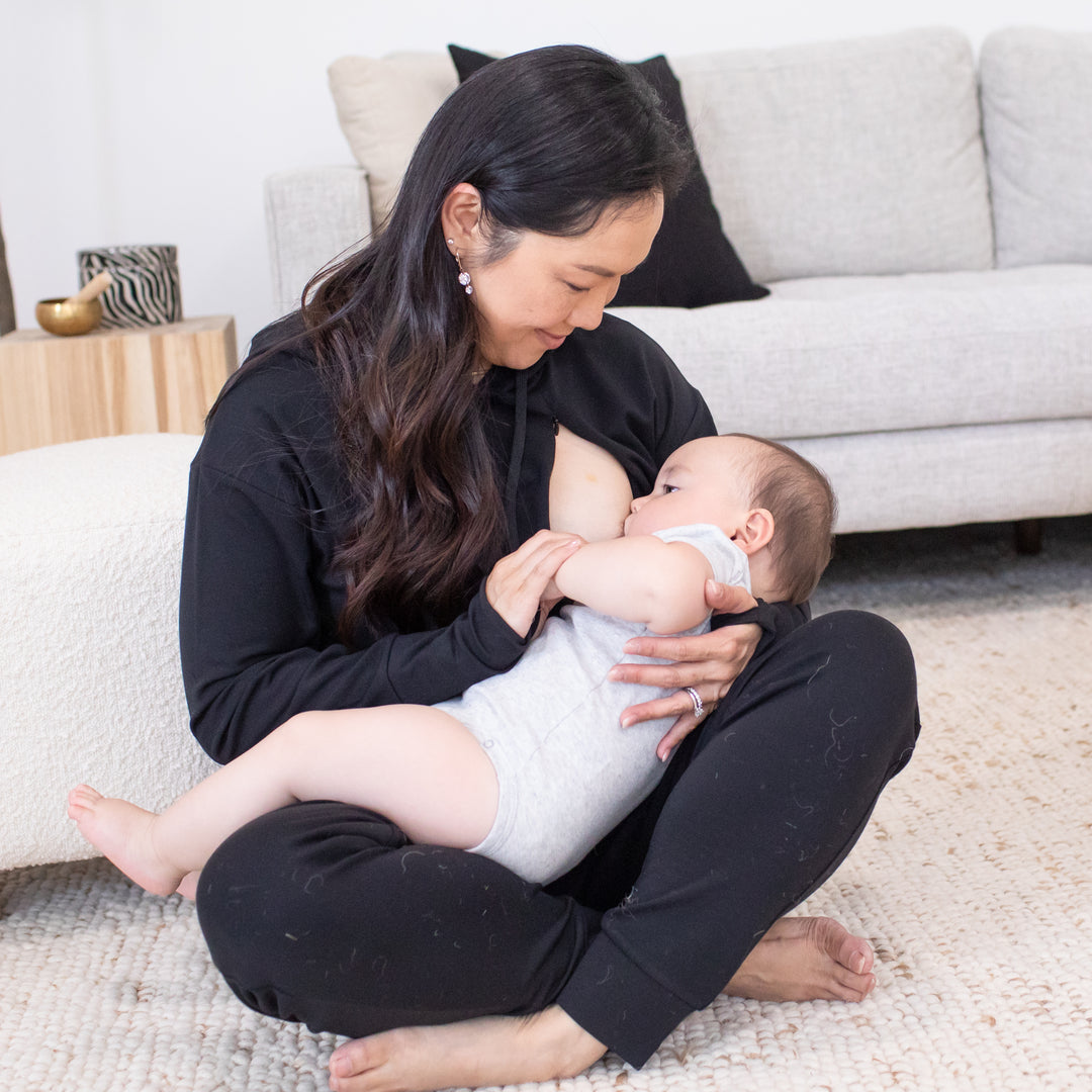 Oliked Women's Nursing Bras Maternity Sleep Wireless for Breastfeeding with  - Black - 90 Centimetres - ShopStyle