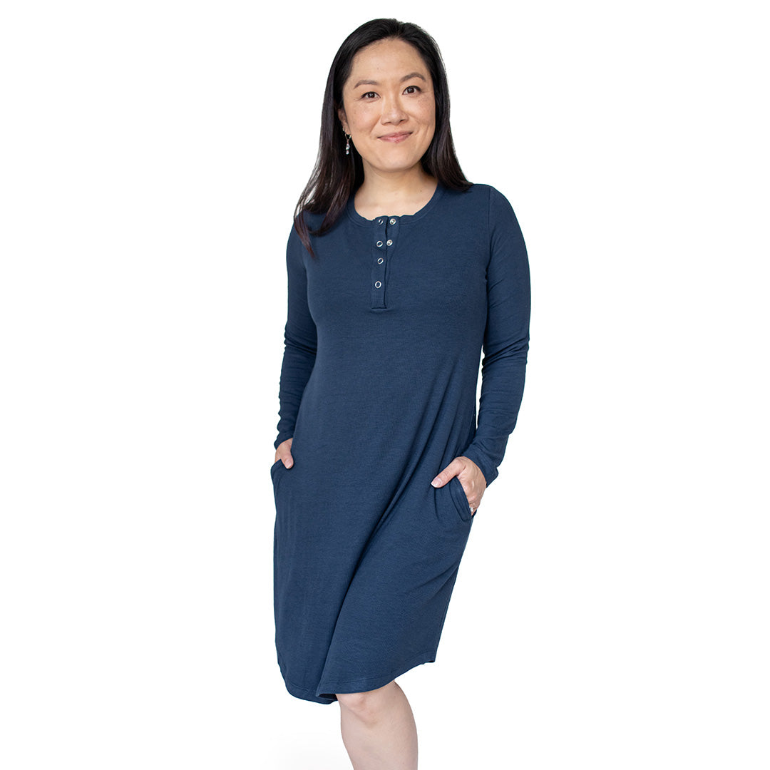 Nursing nightgown long outlet sleeve