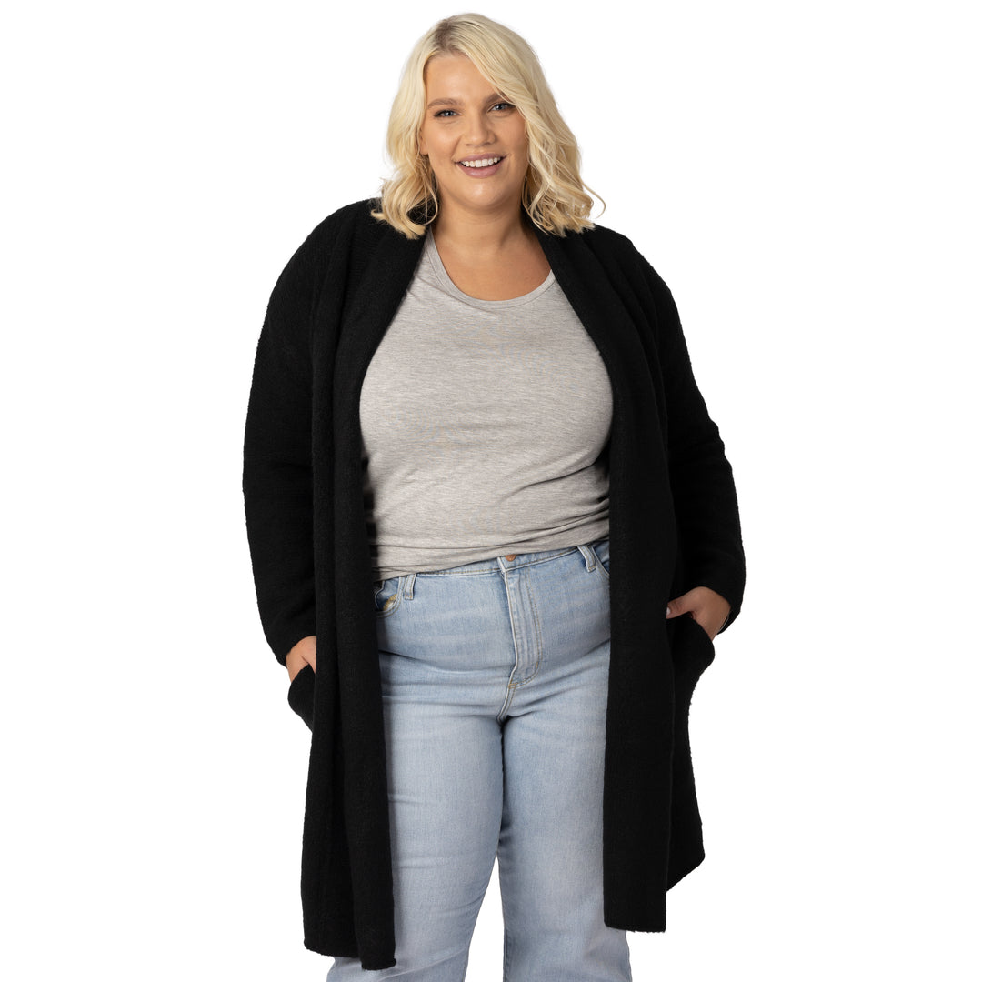 Heavy black shop cardigan sweater