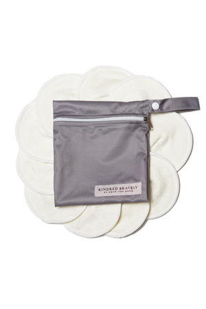 Ghost image of Organic Bamboo Nursing Pads with included bag