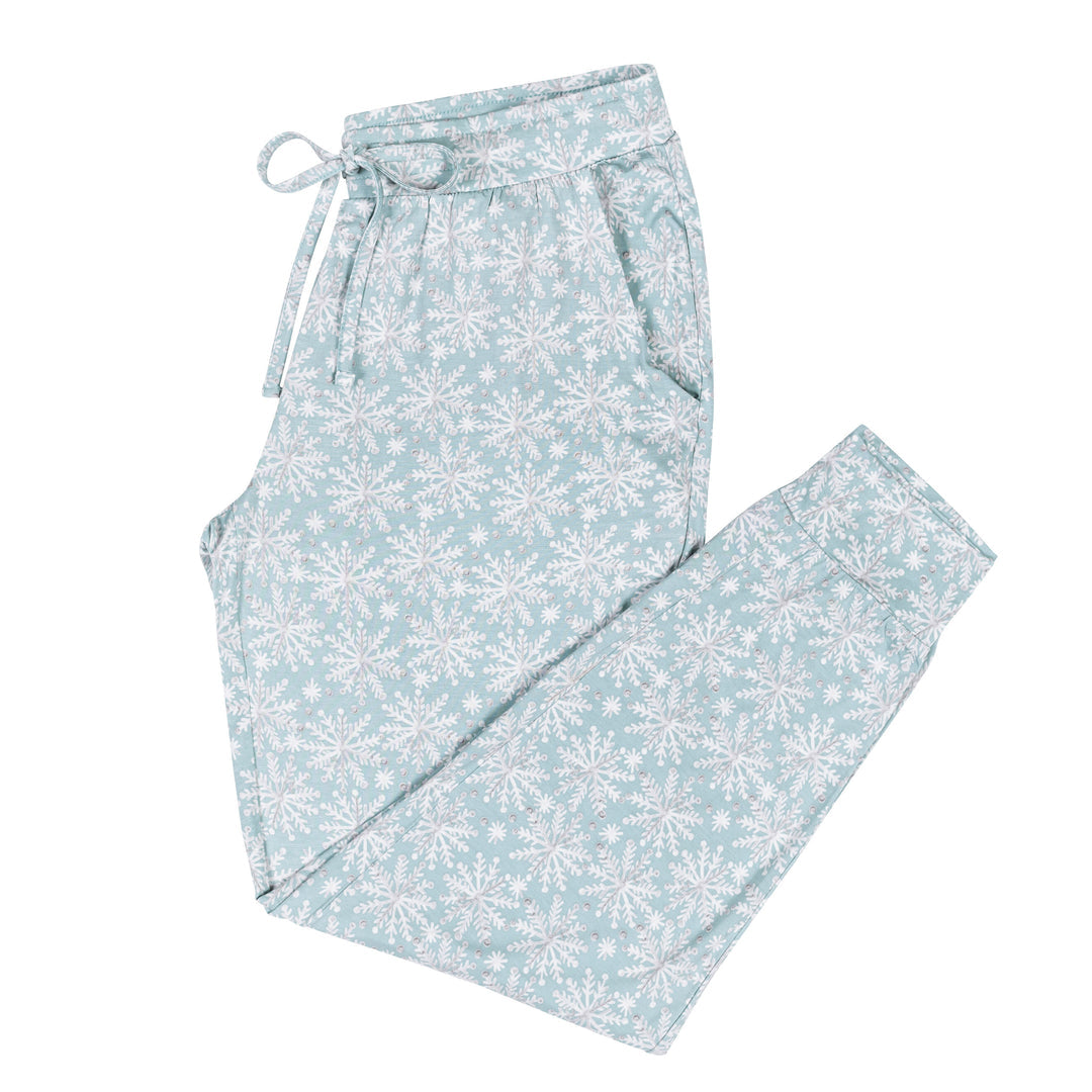 Blue snowflake pajama online pants