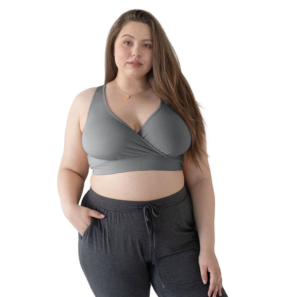 Extra Soft Organic Cotton Nursing & Sleep Bra (A-D Cup) in Grey by Kindred  Bravely