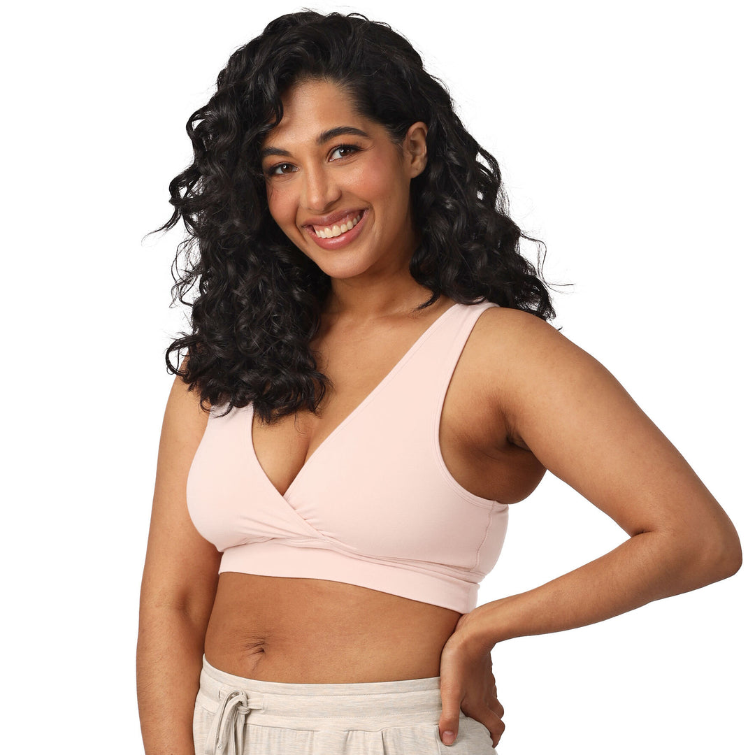 Kindred Bravely French Terry Racerback Busty Nursing Sleep Bra for E, F, g,  H, I cup Maternity Bra for Breastfeeding (X-Large-Busty, Soft Pink) on OnBuy
