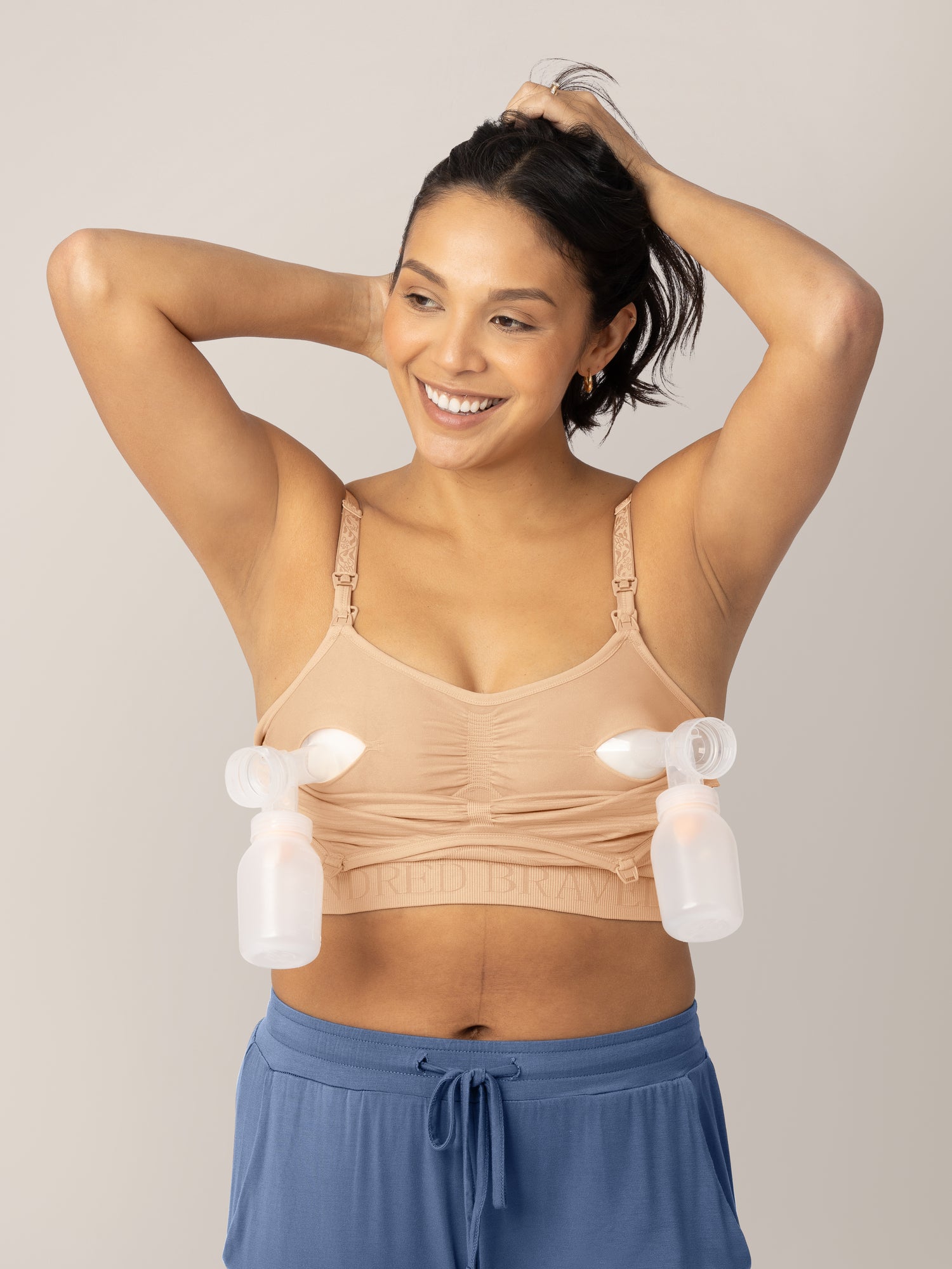 More of Me to Love Cotton & Bamboo Bra Liners 3-Pack: Black Beige