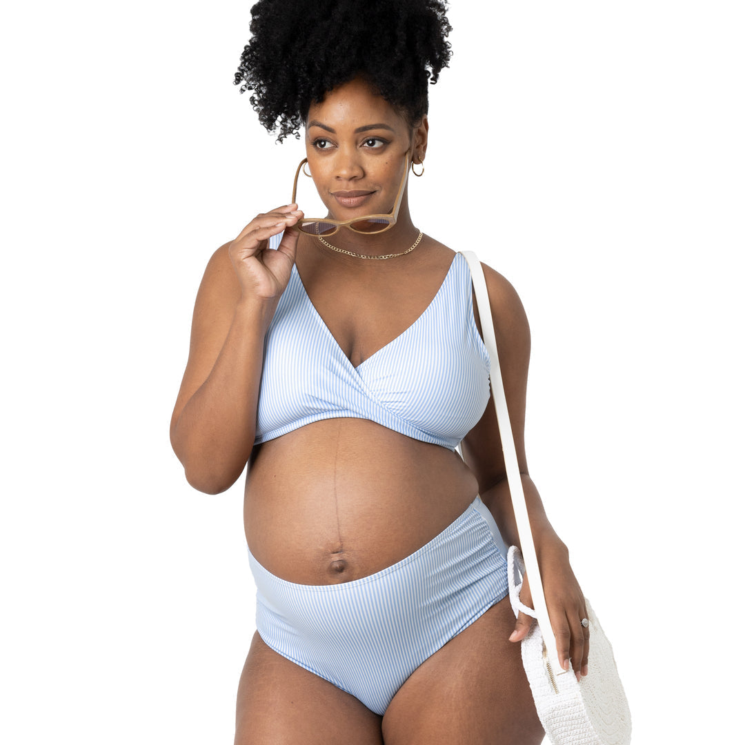 High waisted maternity bikini bottoms on sale