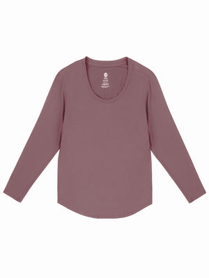 Product image of the Bamboo Maternity & Nursing Long Sleeve T-shirt in Twilight