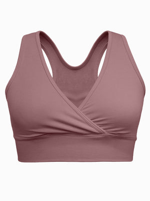 French Terry Racerback Nursing & Sleep Bra | Twilight - Kindred Bravely