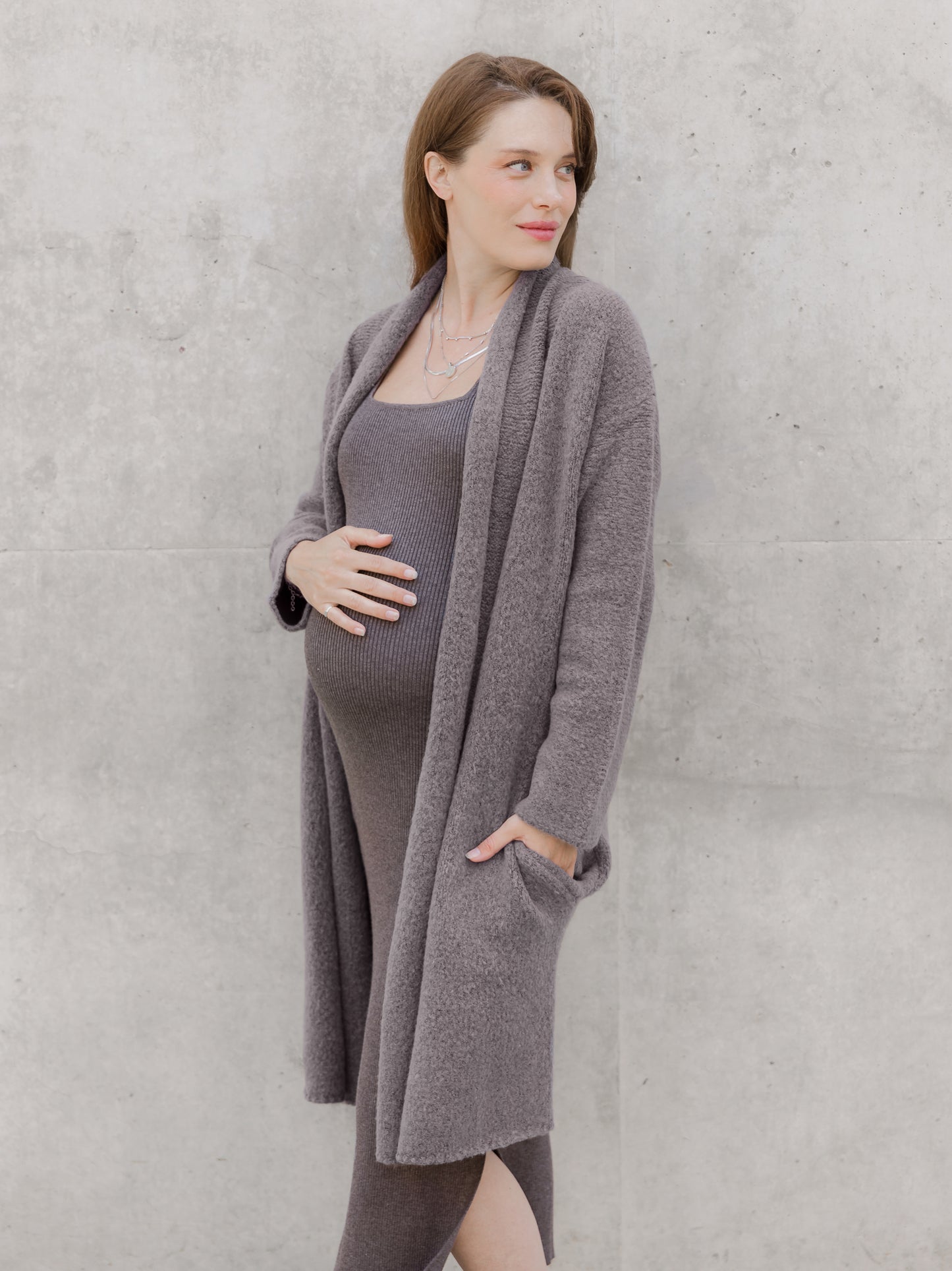 Chloe Cardigan Sweater | Charcoal - Kindred Bravely