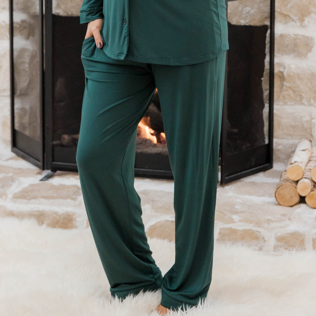 Clea Bamboo Long Sleeve Pajama Set | Fig - Kindred Bravely