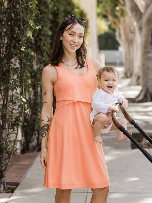 Lolmot Maternity Dress for Women Dots Print Breast-Feeding Top Dress Short  Sleeve A-line Nursing Dress Pregnancy Clothes on Clearance 