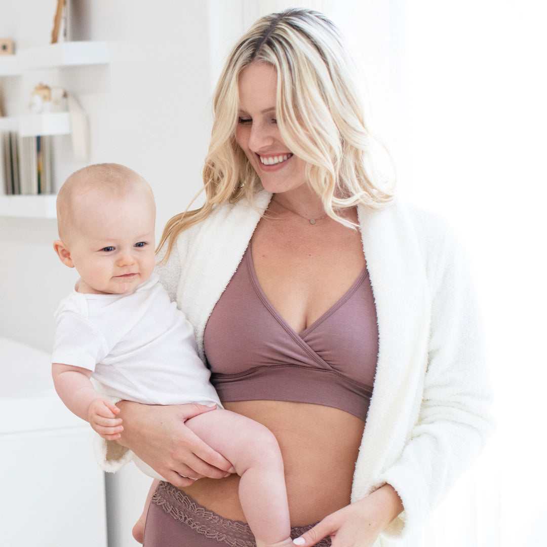 Labor & Delivery Essentials Bundle-French Terry Bra in Twilight-Kindred Bravely