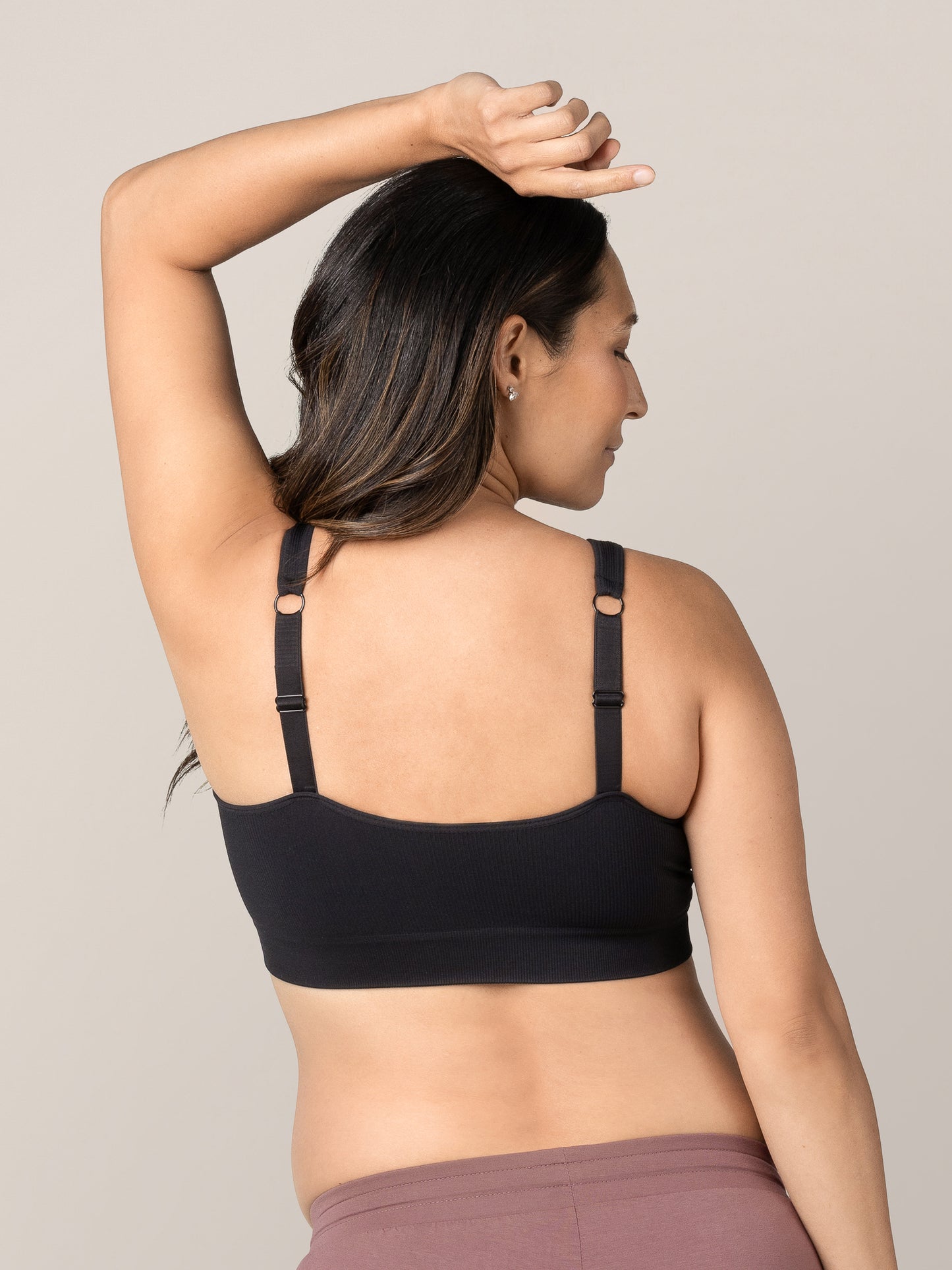 Mia Maternity & Nursing Lounge Bra | Black - Kindred Bravely