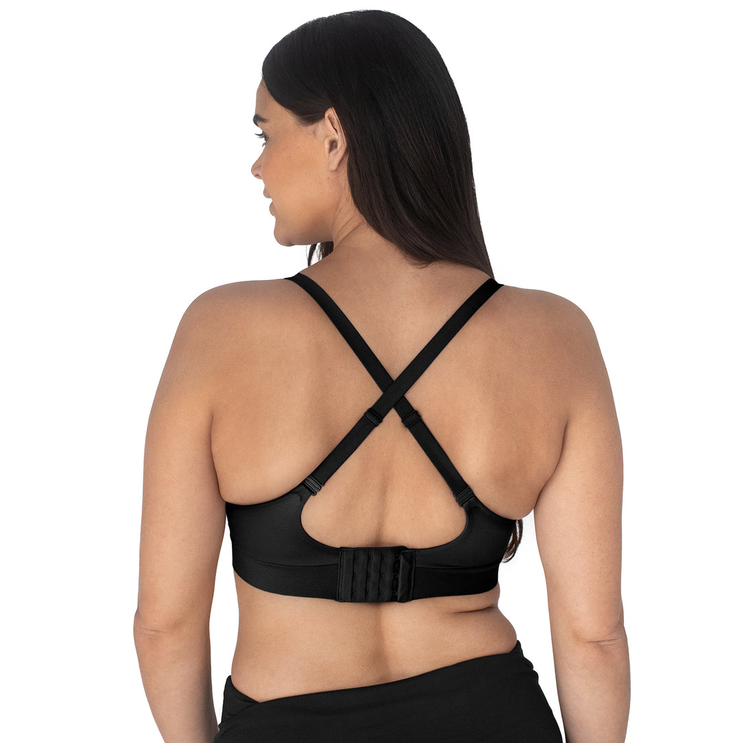 T Shirts For Women Open Back With Removable Pads Backless Bra Tee Black XXL