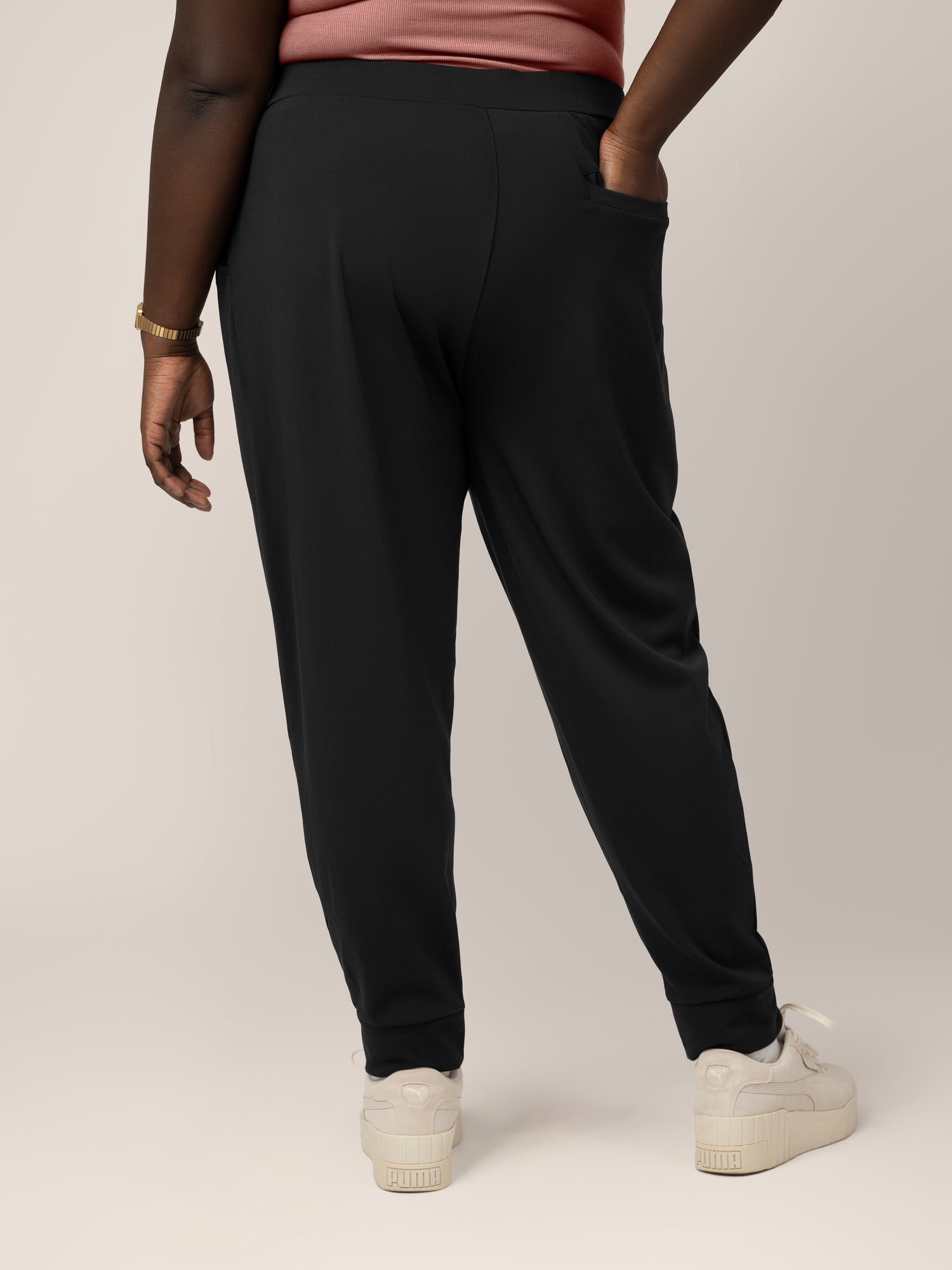 Bamboo Maternity & Postpartum Jogger | Black - Kindred Bravely