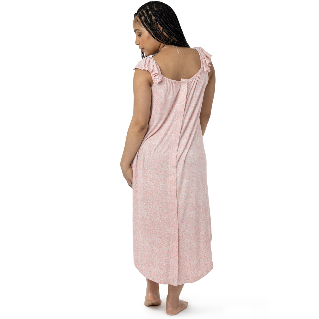Ruffle Strap Labour + Delivery Gown (Nursing Friendly) – Sawyer + Sunny  Boutique