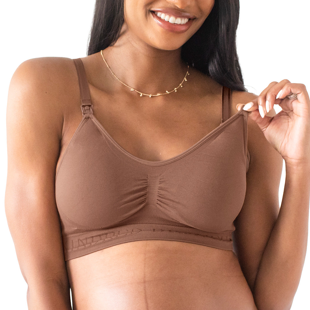Kindred Bravely Simply Sublime Busty Seamless Nursing Bra for F, G, H, I  Cup  Wireless Maternity Bra (Redwood, Small-Busty) : : Clothing,  Shoes & Accessories