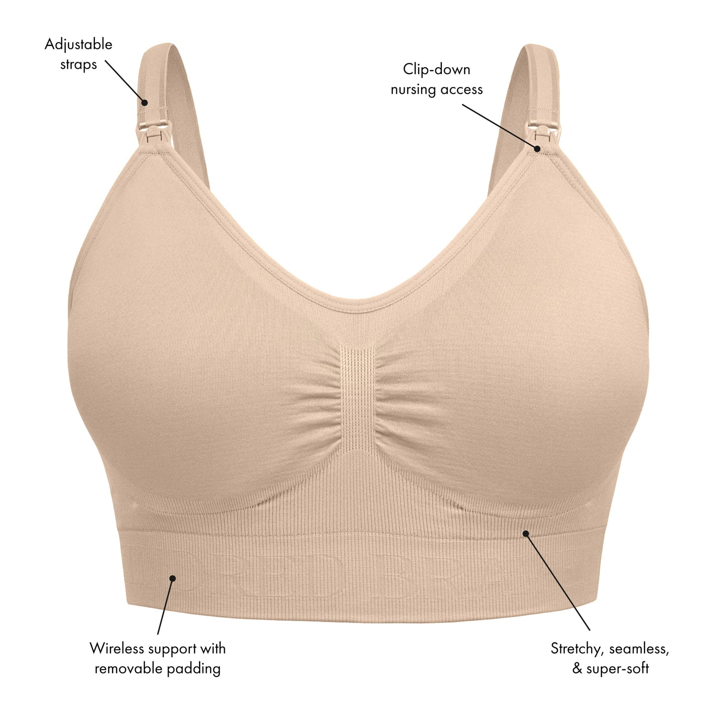 Selente My Secret nursing bra (made in the EU) padded and unpadded even for  large sizes with practical opening for breastfeeding in elegant design