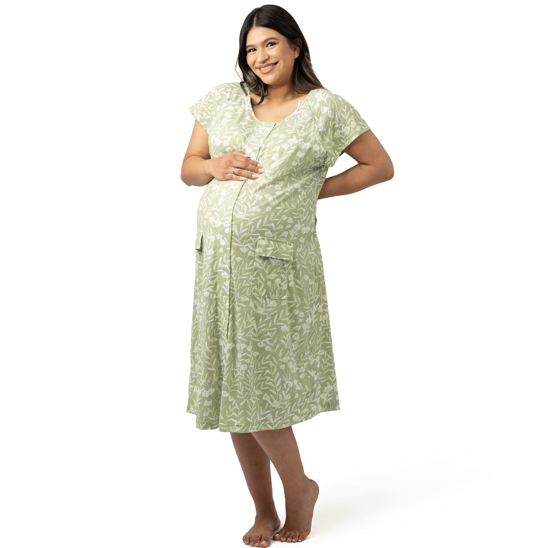 Kindred Bravely Universal Labor and Delivery Gown | 3 in 1 Labor, Delivery  and Nursing Hospital Gown