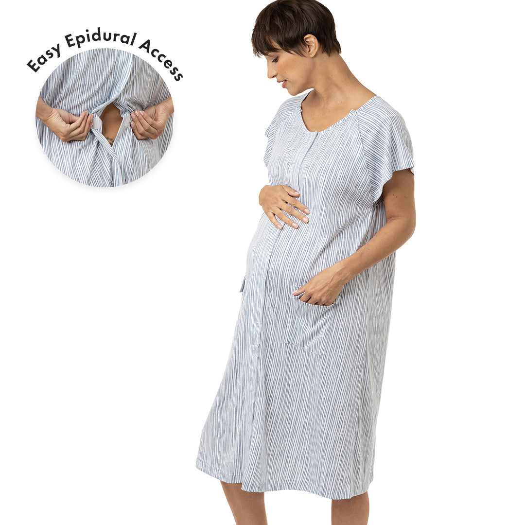 Universal Labor and Delivery Gown in Fern  Delivery gown, Nursing gown,  Hospital gowns maternity