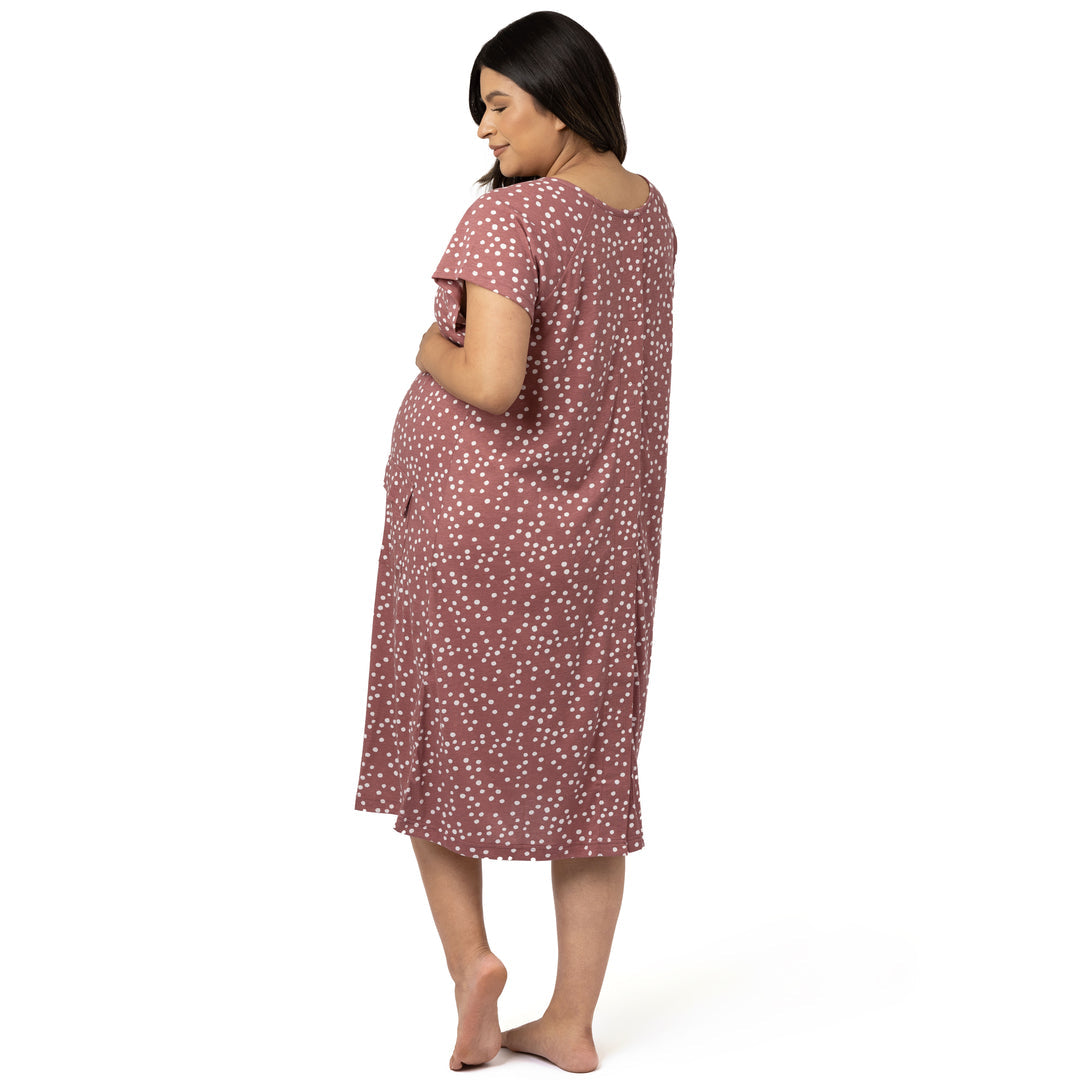 Buy The Bravely Labor and Delivery Gown - Perfect Hospital Bag Gown for  Maternity/Nursing/Labor (Pink Serenity, S-M-L) Online at desertcartNorway