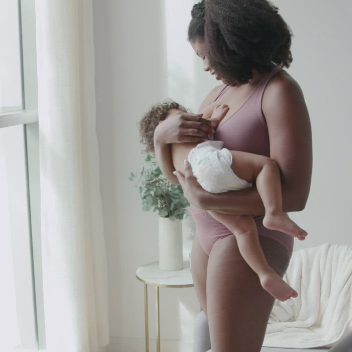 D Club Motherhood Maternity Women’s Seamless Clip Down Nursing Bra Machine  Washable Sizes S–3X Available in 1 & 2 Packs, Black, Medium